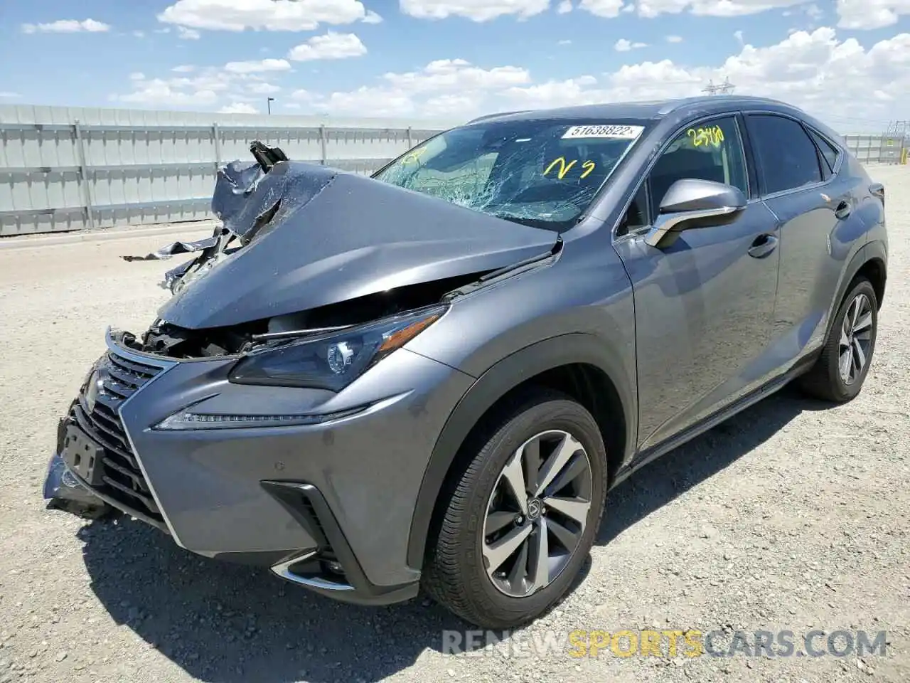 2 Фотография поврежденного автомобиля JTJGJRDZ3L2142163 LEXUS NX 2020