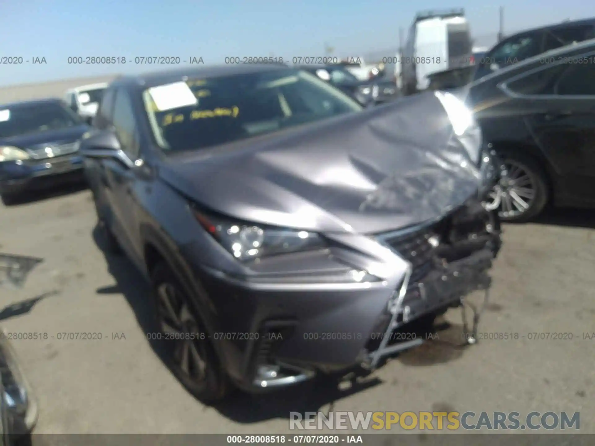 1 Photograph of a damaged car JTJGJRDZ4L2127168 LEXUS NX 2020