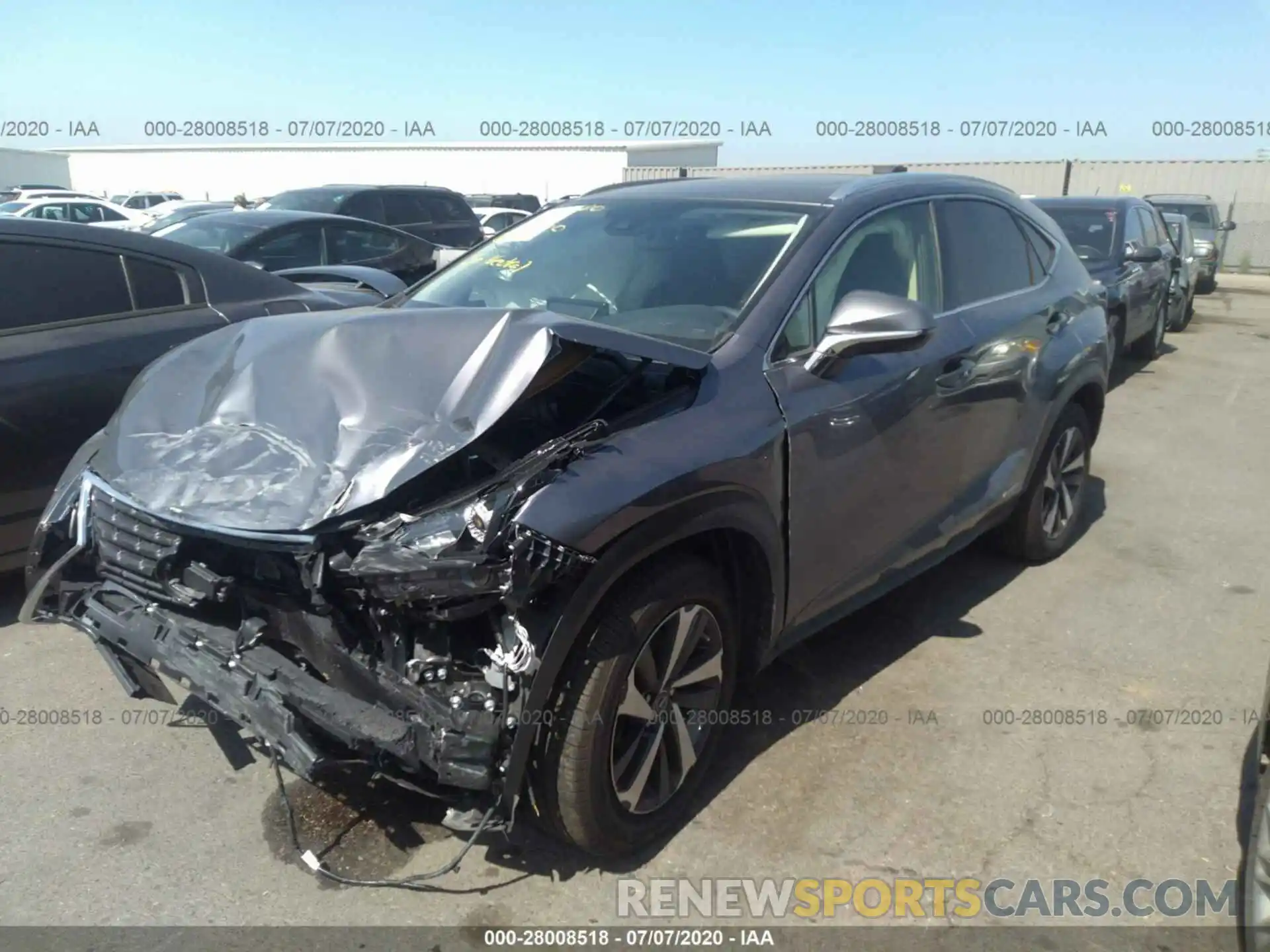 2 Фотография поврежденного автомобиля JTJGJRDZ4L2127168 LEXUS NX 2020