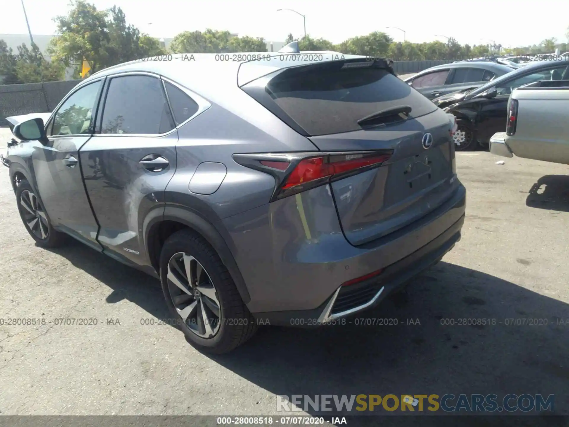 3 Фотография поврежденного автомобиля JTJGJRDZ4L2127168 LEXUS NX 2020