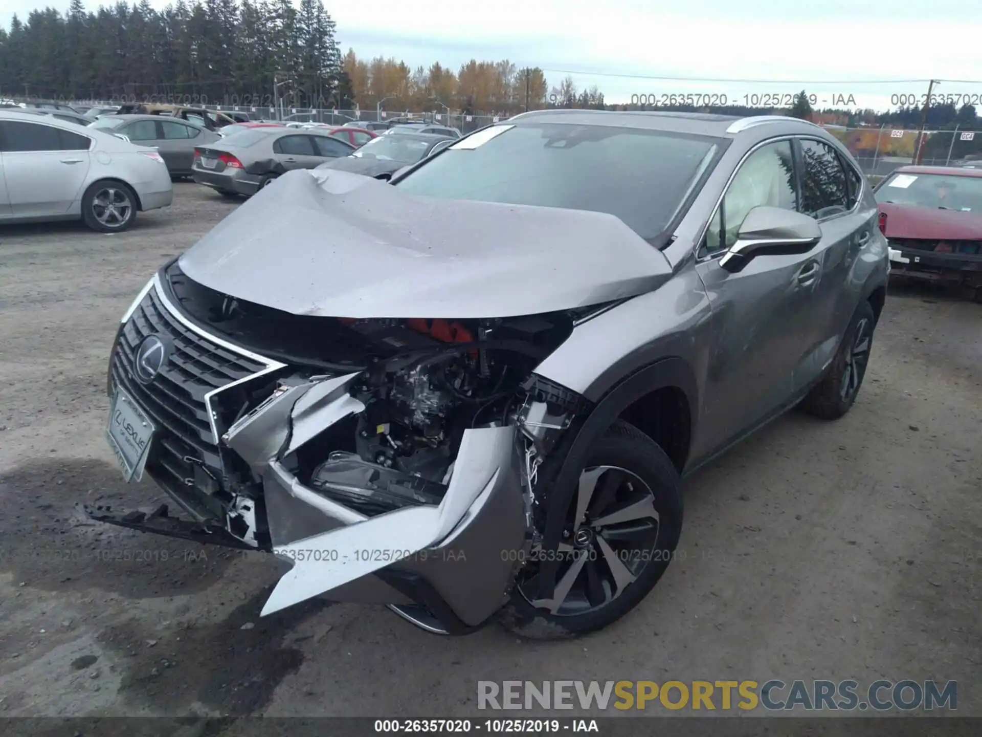 2 Фотография поврежденного автомобиля JTJGJRDZ4L2133343 LEXUS NX 2020