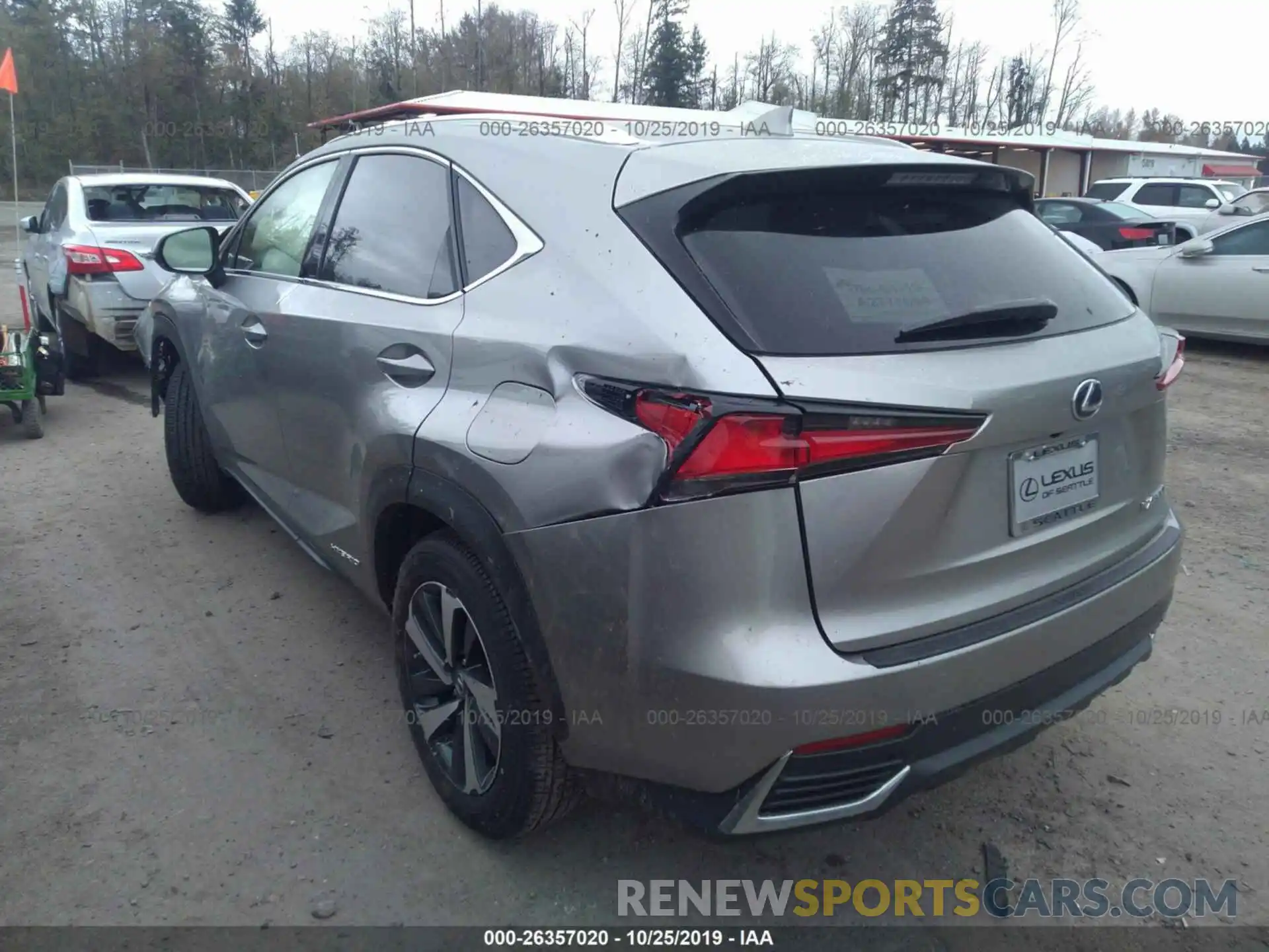 3 Photograph of a damaged car JTJGJRDZ4L2133343 LEXUS NX 2020