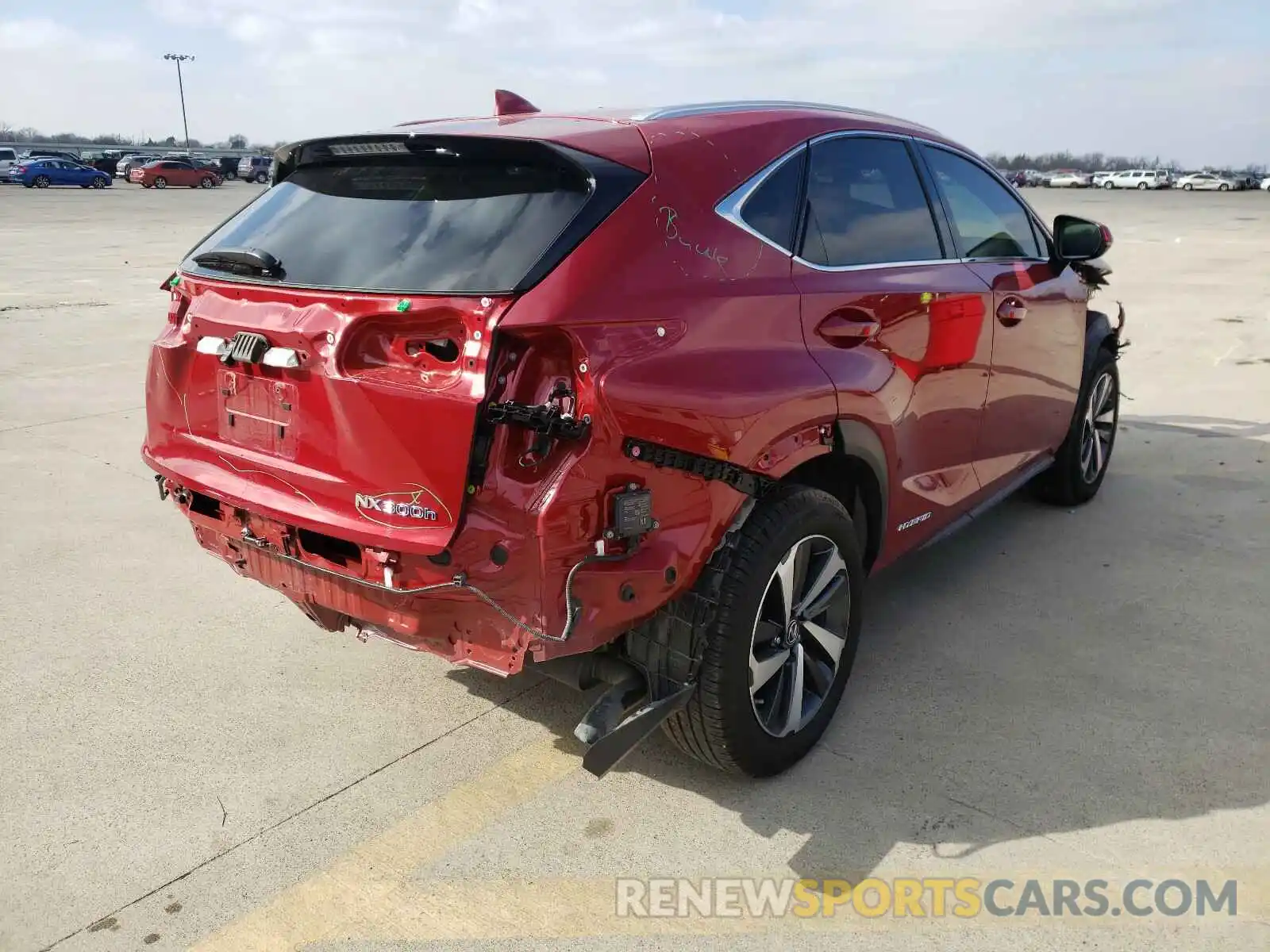 4 Photograph of a damaged car JTJGJRDZ5L2142343 LEXUS NX 2020