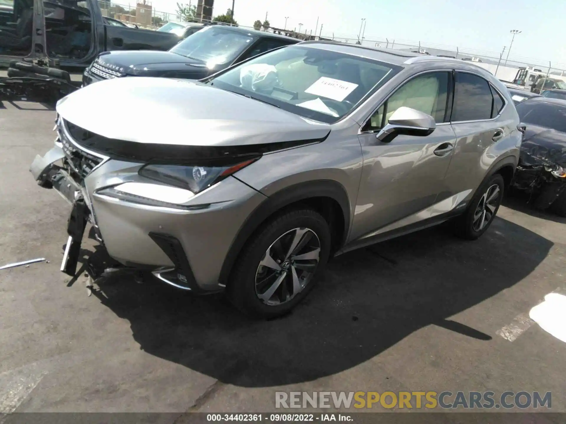 2 Фотография поврежденного автомобиля JTJGJRDZ6L2140732 LEXUS NX 2020