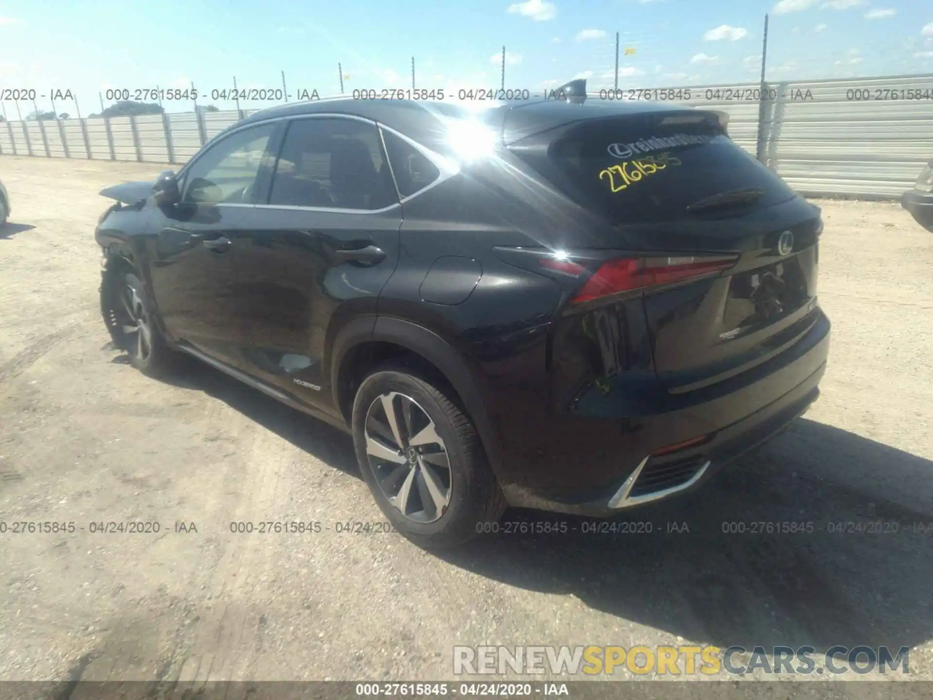 3 Photograph of a damaged car JTJGJRDZ6L5001960 LEXUS NX 2020