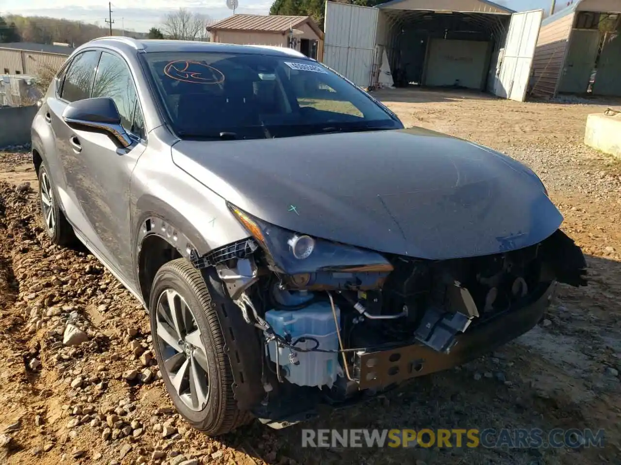 1 Photograph of a damaged car JTJGJRDZ7L2135622 LEXUS NX 2020