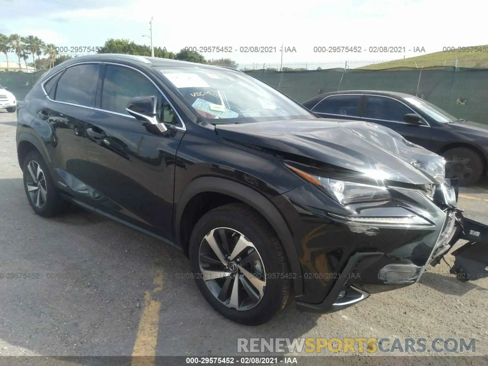 1 Photograph of a damaged car JTJGJRDZ7L2142084 LEXUS NX 2020