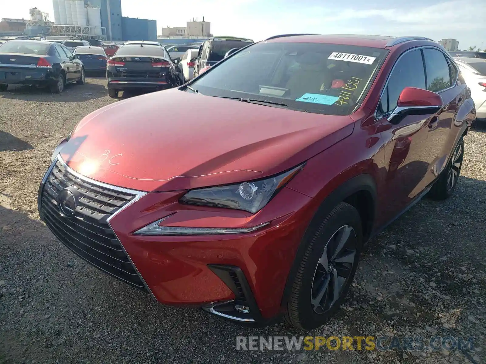 2 Photograph of a damaged car JTJGJRDZ7L5002499 LEXUS NX 2020