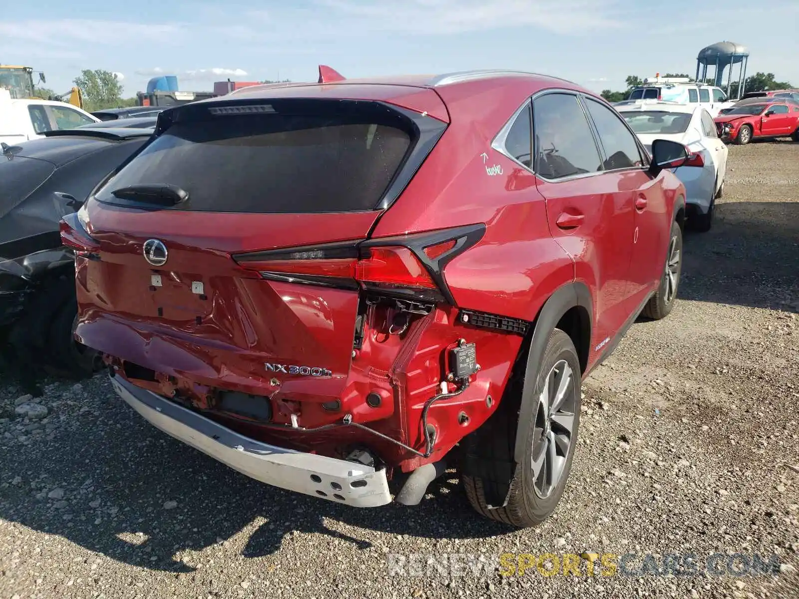 4 Photograph of a damaged car JTJGJRDZ7L5002499 LEXUS NX 2020