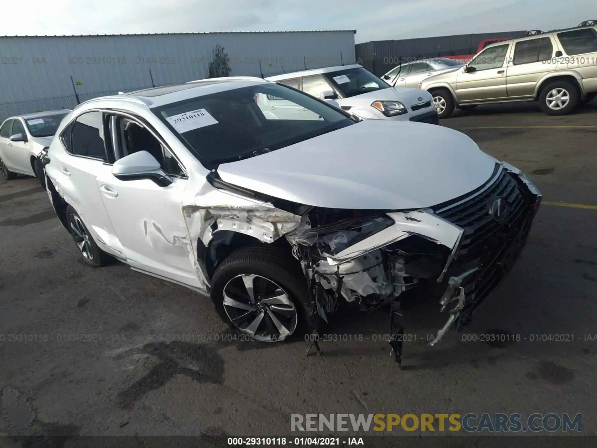 1 Photograph of a damaged car JTJGJRDZ8L5000518 LEXUS NX 2020