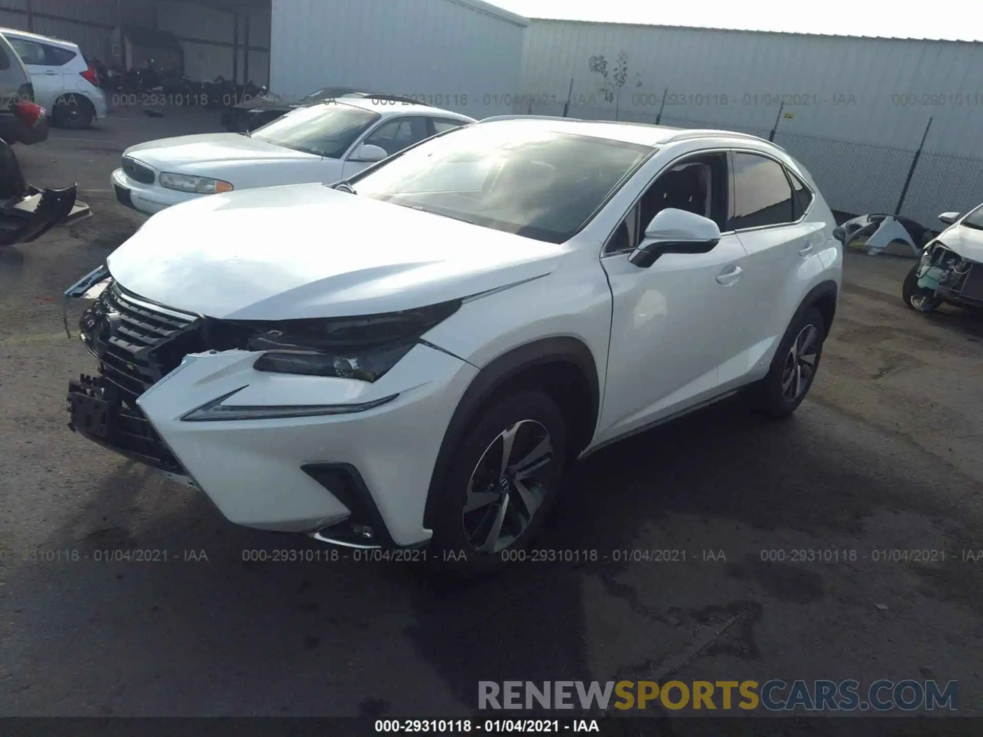 2 Фотография поврежденного автомобиля JTJGJRDZ8L5000518 LEXUS NX 2020