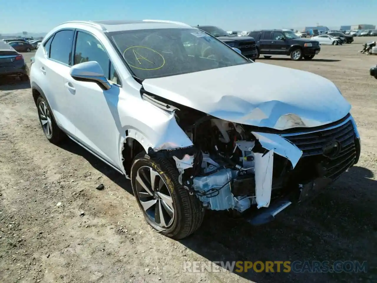 1 Photograph of a damaged car JTJGJRDZ8L5002561 LEXUS NX 2020