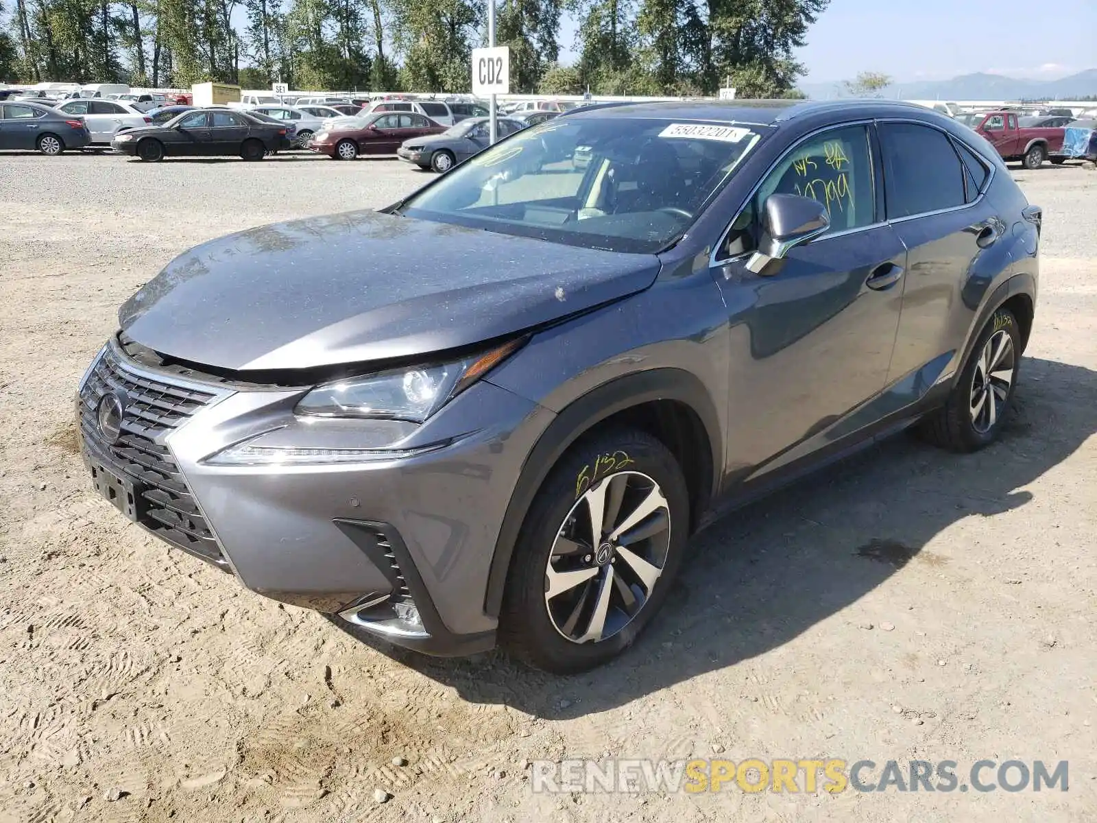 2 Фотография поврежденного автомобиля JTJGJRDZ9L2129160 LEXUS NX 2020