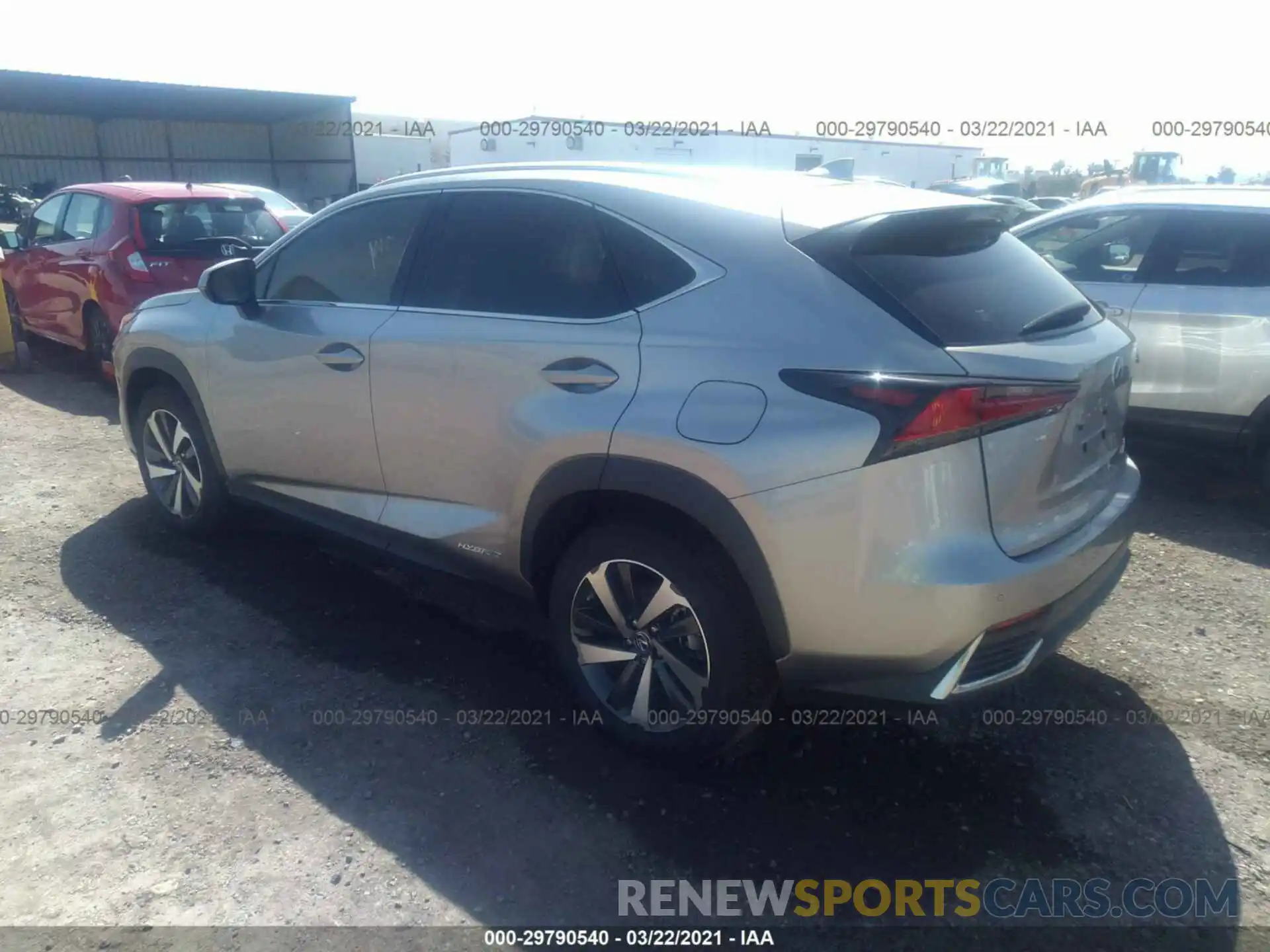 3 Фотография поврежденного автомобиля JTJGJRDZ9L2143642 LEXUS NX 2020