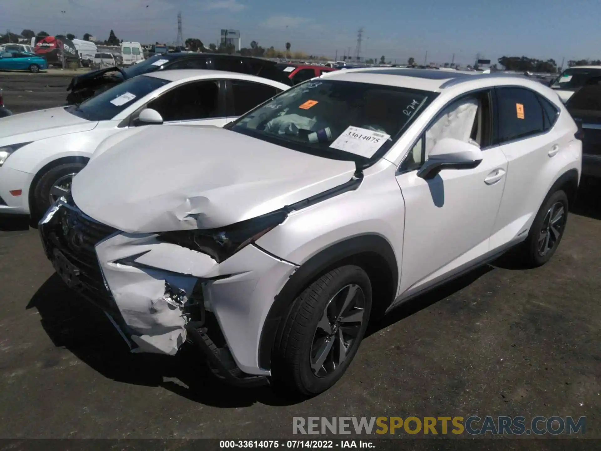 2 Photograph of a damaged car JTJGJRDZ9L2144340 LEXUS NX 2020