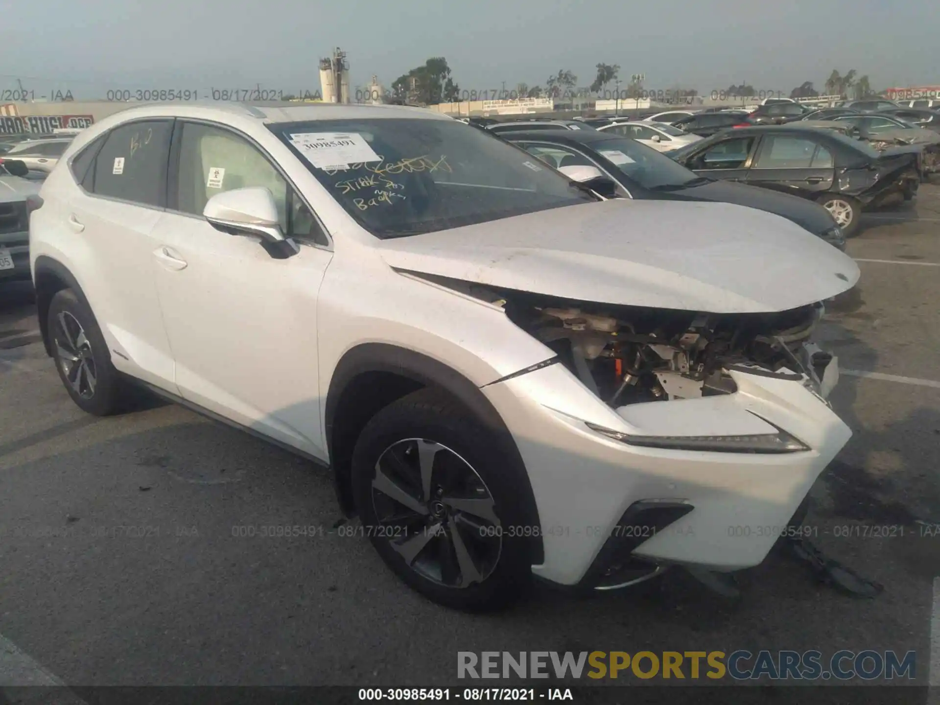 1 Photograph of a damaged car JTJGJRDZ9L5009549 LEXUS NX 2020