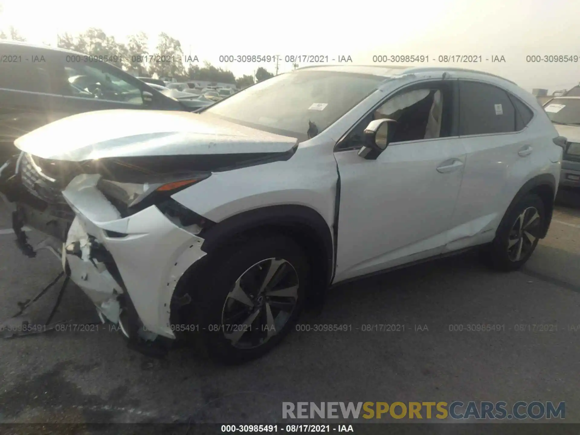 2 Photograph of a damaged car JTJGJRDZ9L5009549 LEXUS NX 2020