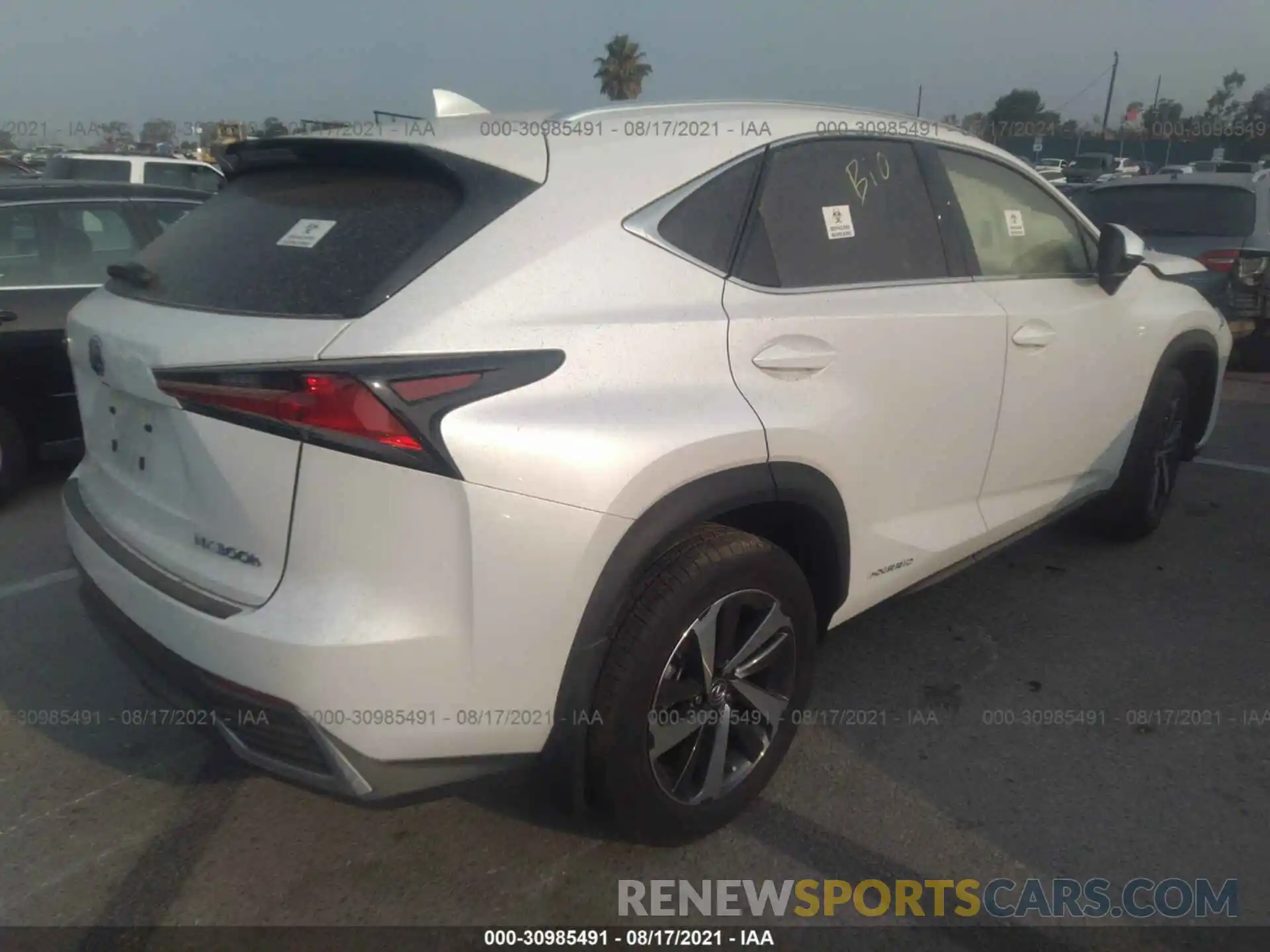 4 Photograph of a damaged car JTJGJRDZ9L5009549 LEXUS NX 2020