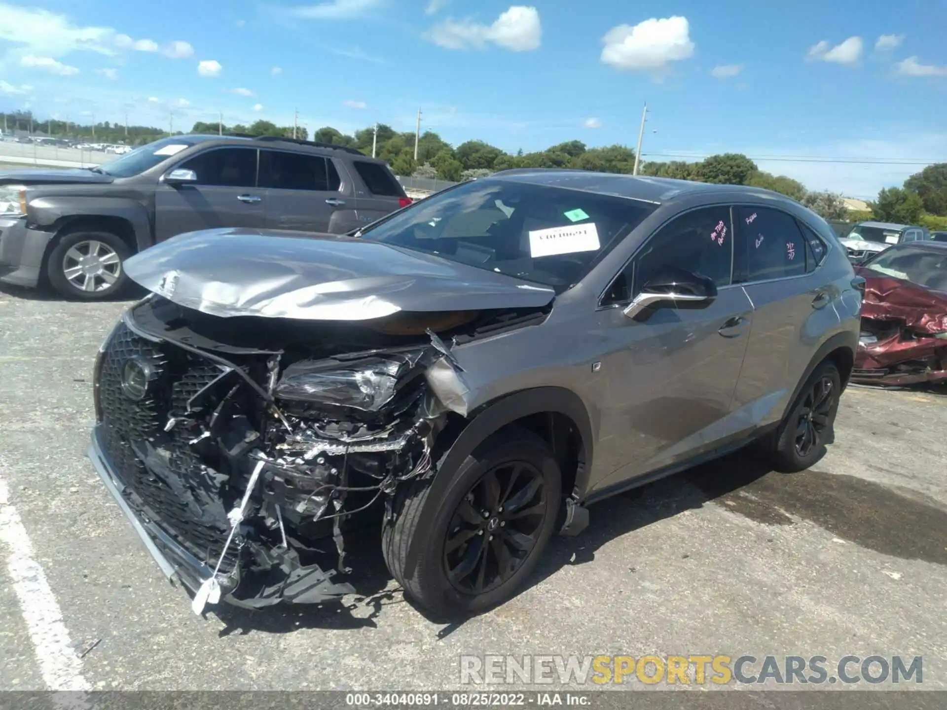 2 Photograph of a damaged car JTJJARBZ0L2172178 LEXUS NX 2020