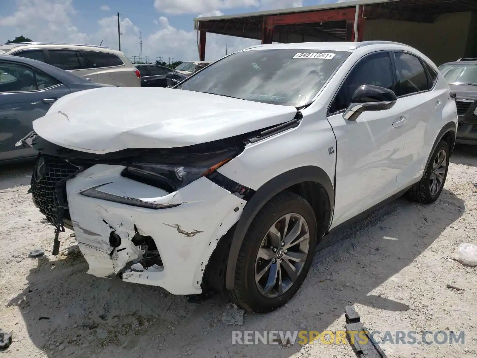 2 Photograph of a damaged car JTJJARBZ0L2174643 LEXUS NX 2020