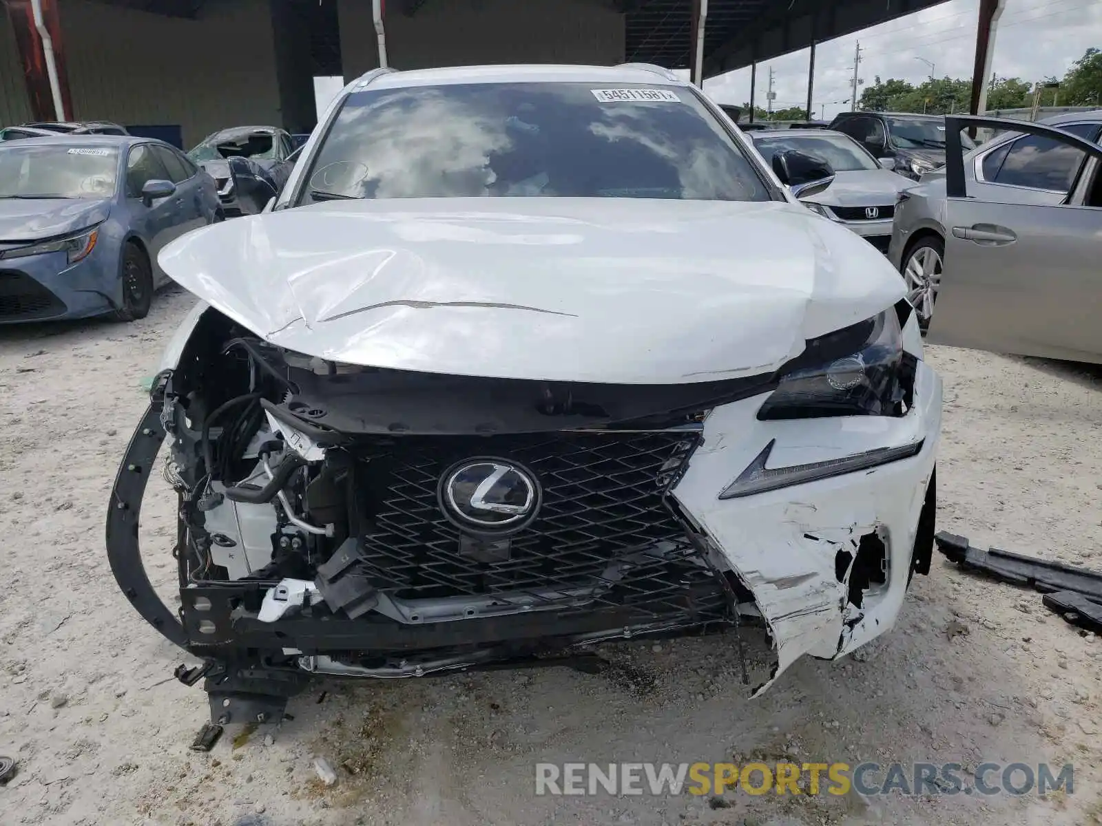 9 Photograph of a damaged car JTJJARBZ0L2174643 LEXUS NX 2020