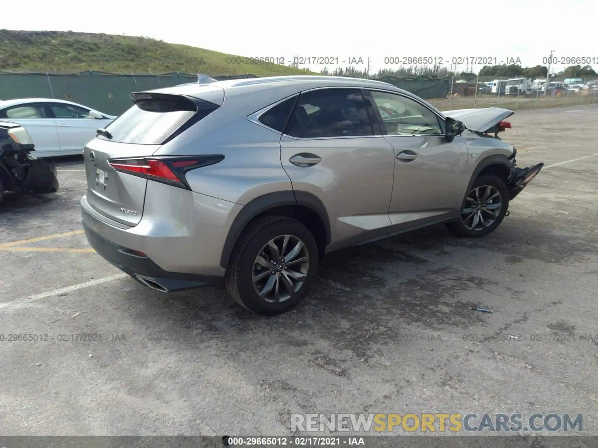 4 Фотография поврежденного автомобиля JTJJARBZ0L5008122 LEXUS NX 2020