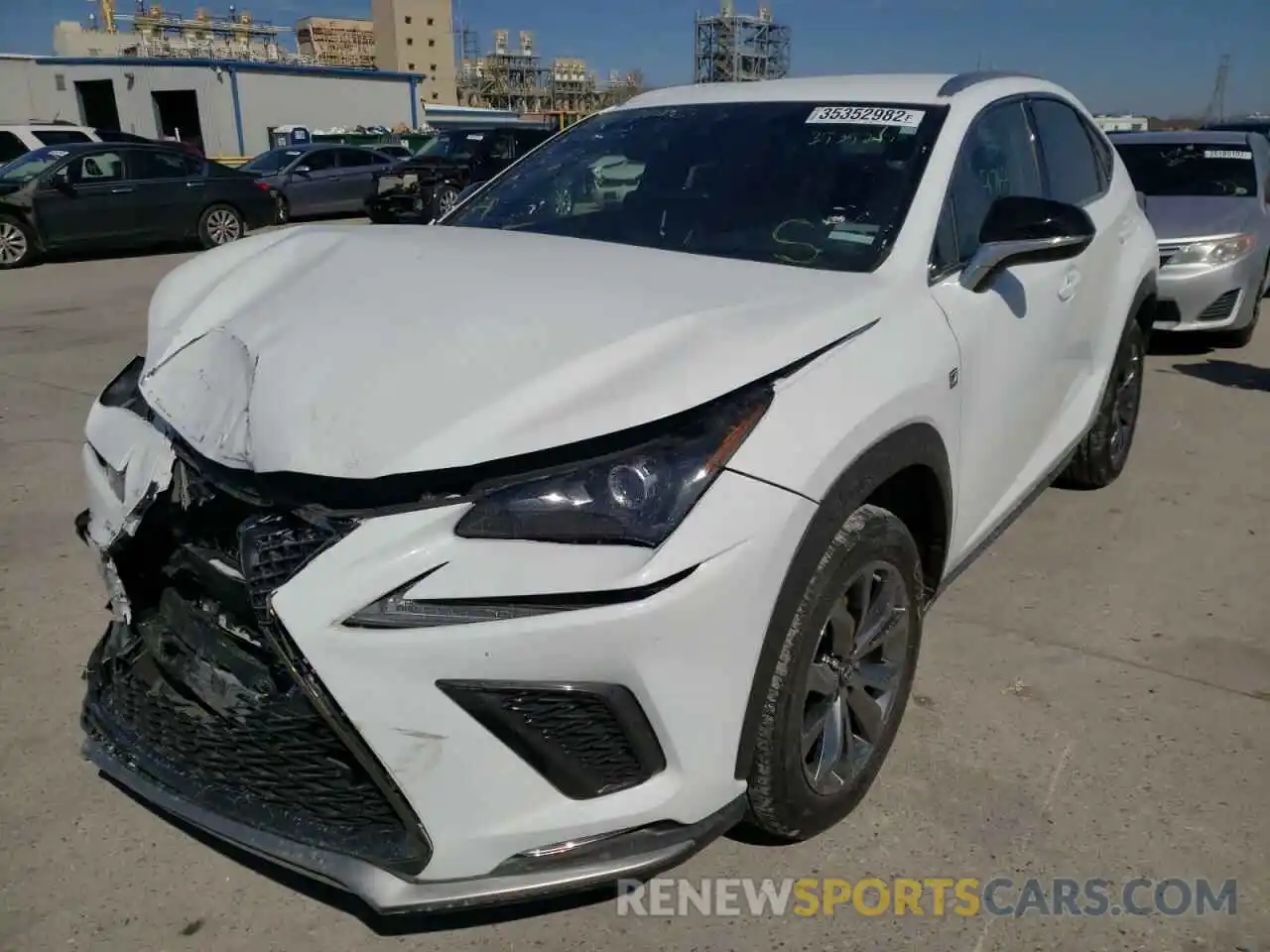 2 Photograph of a damaged car JTJJARBZ1L2176594 LEXUS NX 2020