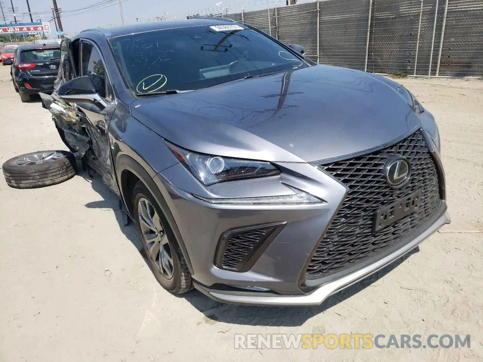 1 Photograph of a damaged car JTJJARBZ3L2159229 LEXUS NX 2020