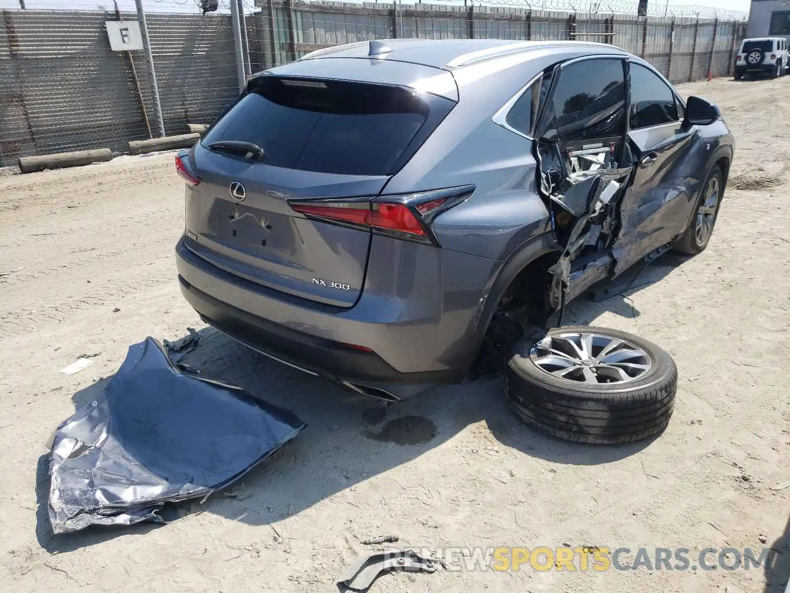 4 Фотография поврежденного автомобиля JTJJARBZ3L2159229 LEXUS NX 2020