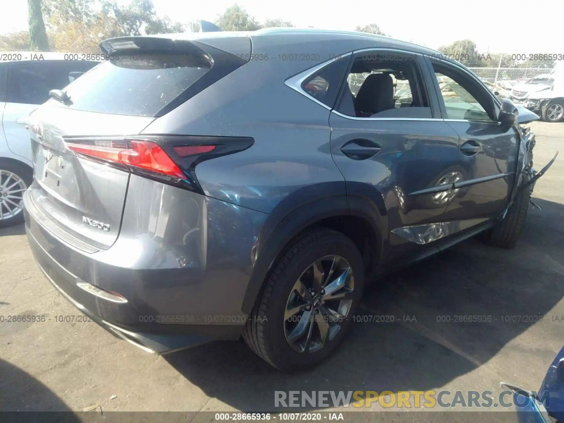 4 Фотография поврежденного автомобиля JTJJARBZ4L2162740 LEXUS NX 2020