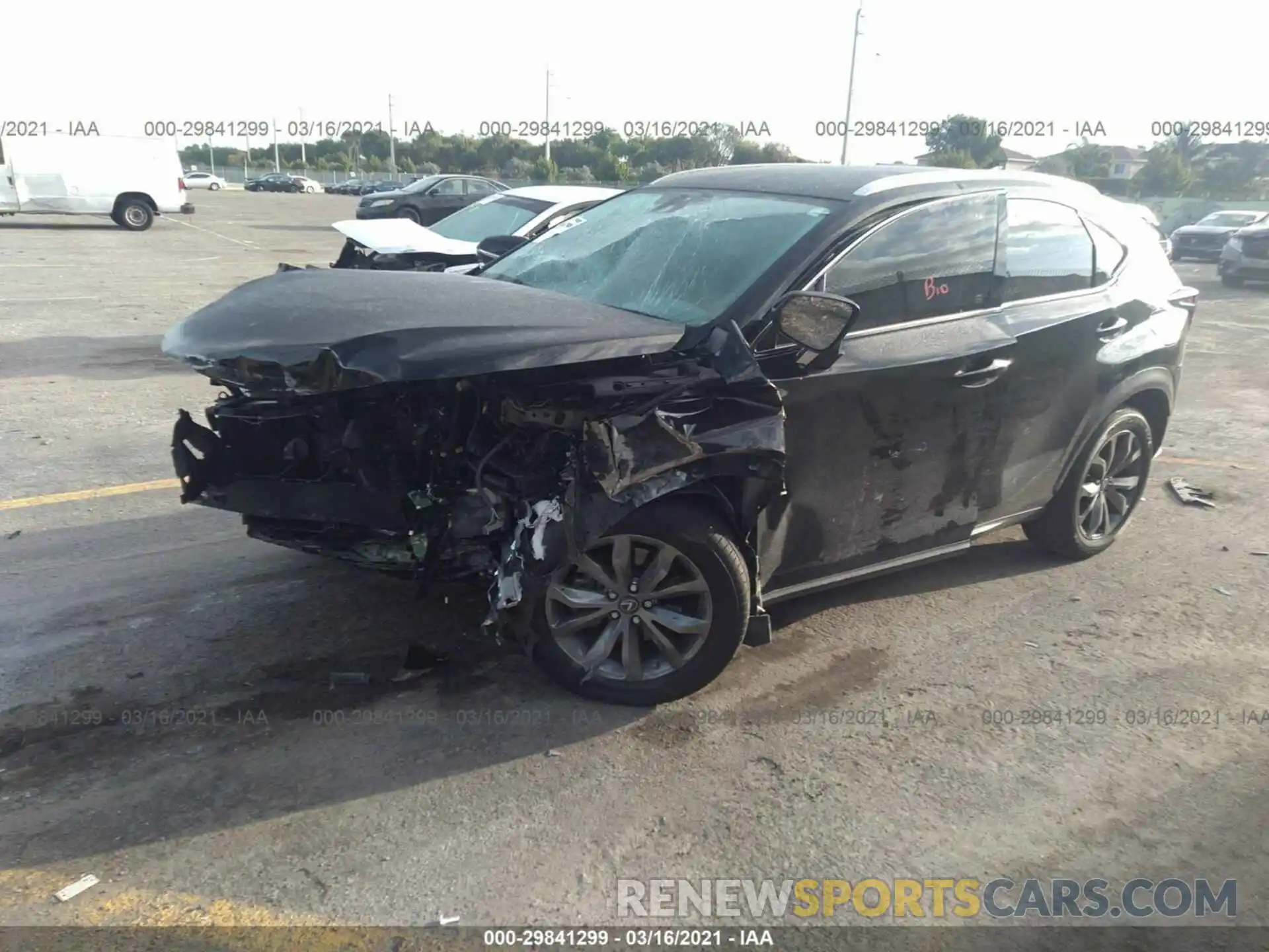 2 Фотография поврежденного автомобиля JTJJARBZ4L2169865 LEXUS NX 2020
