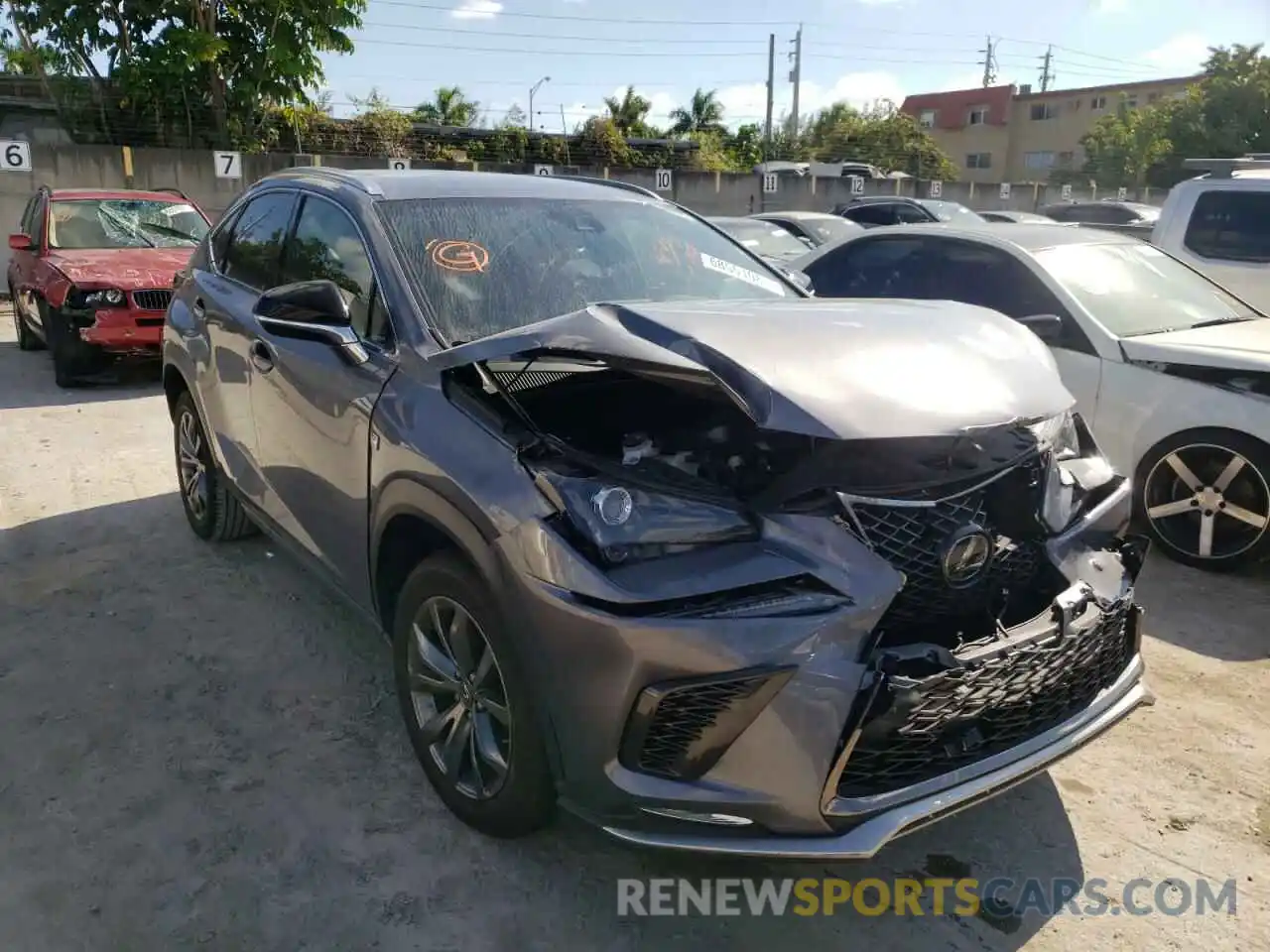 1 Photograph of a damaged car JTJJARBZ4L2170465 LEXUS NX 2020