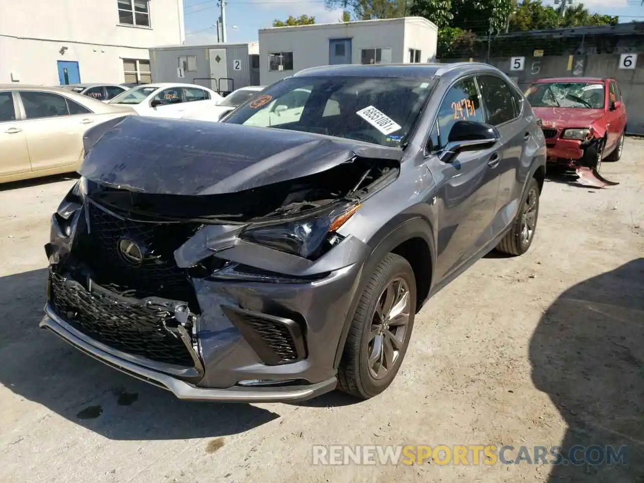 2 Photograph of a damaged car JTJJARBZ4L2170465 LEXUS NX 2020