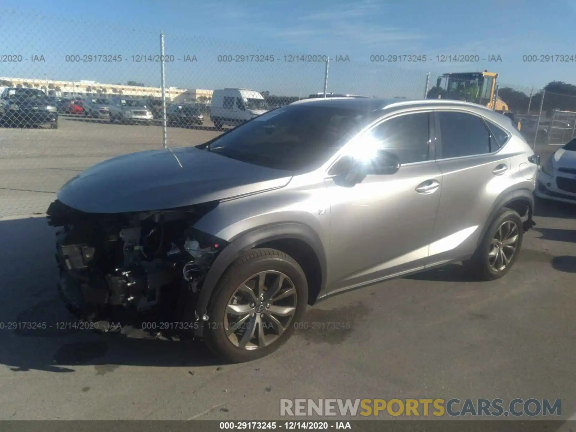 2 Фотография поврежденного автомобиля JTJJARBZ4L5004932 LEXUS NX 2020