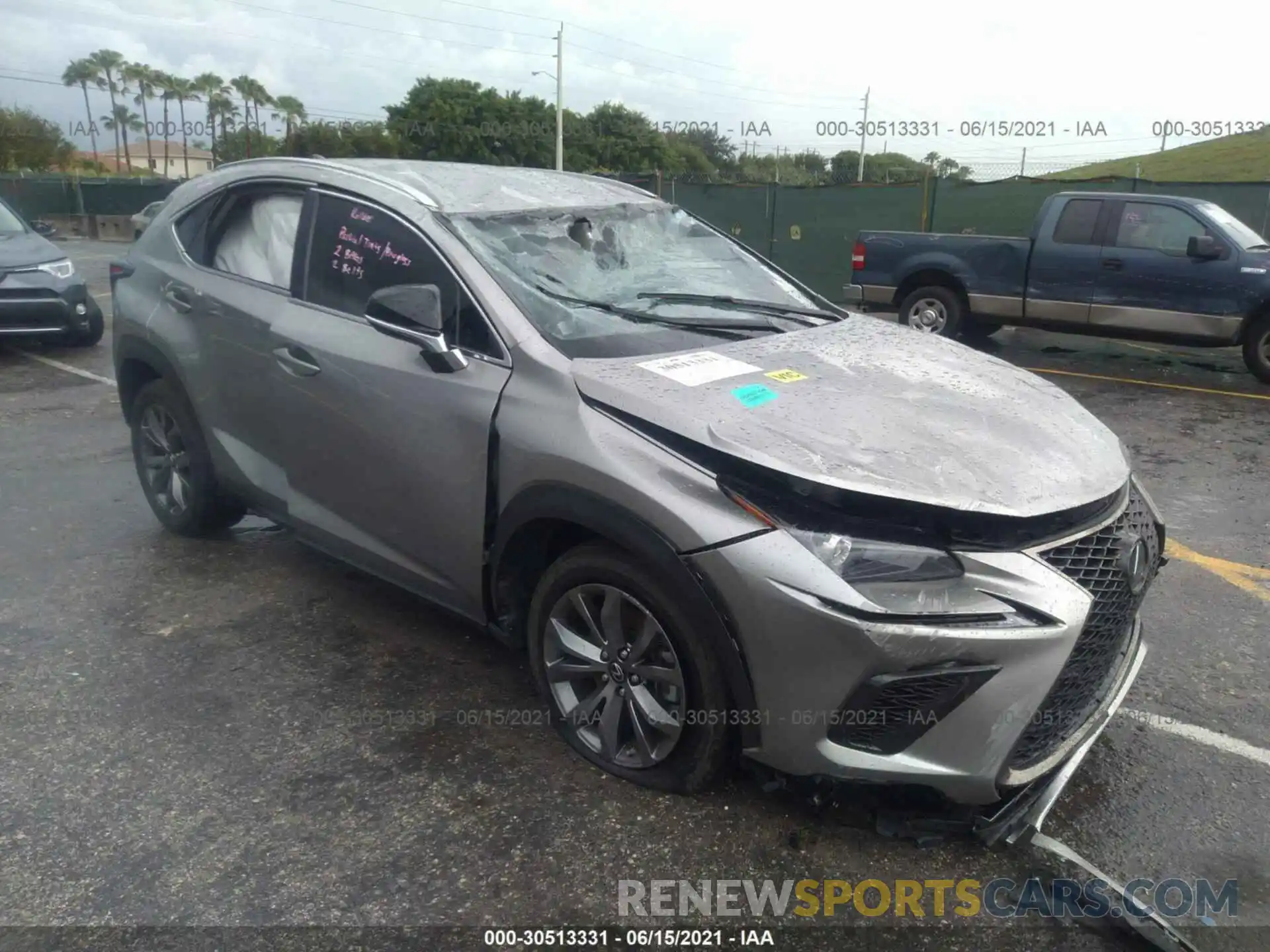 1 Photograph of a damaged car JTJJARBZ5L5004194 LEXUS NX 2020