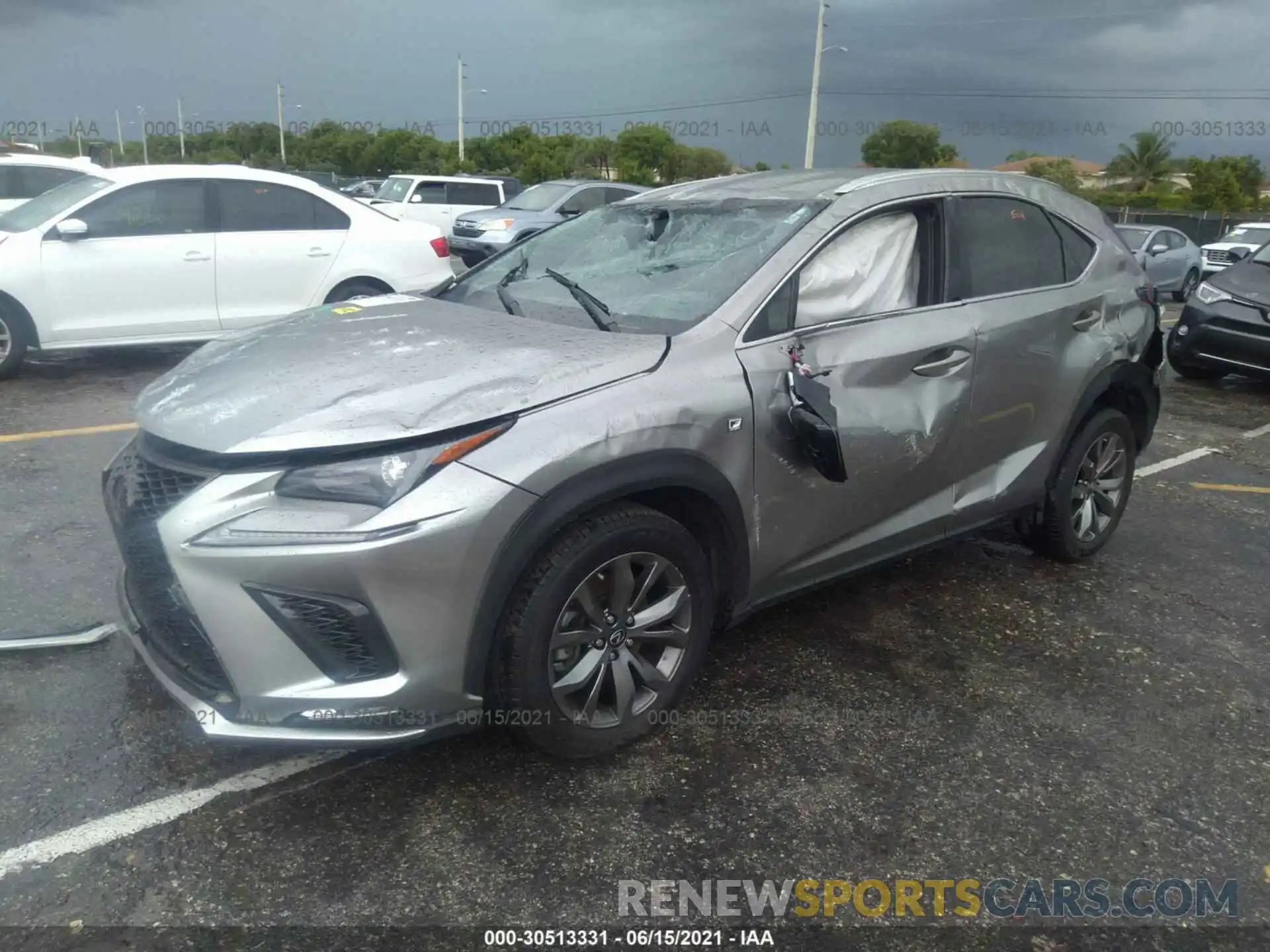 2 Photograph of a damaged car JTJJARBZ5L5004194 LEXUS NX 2020