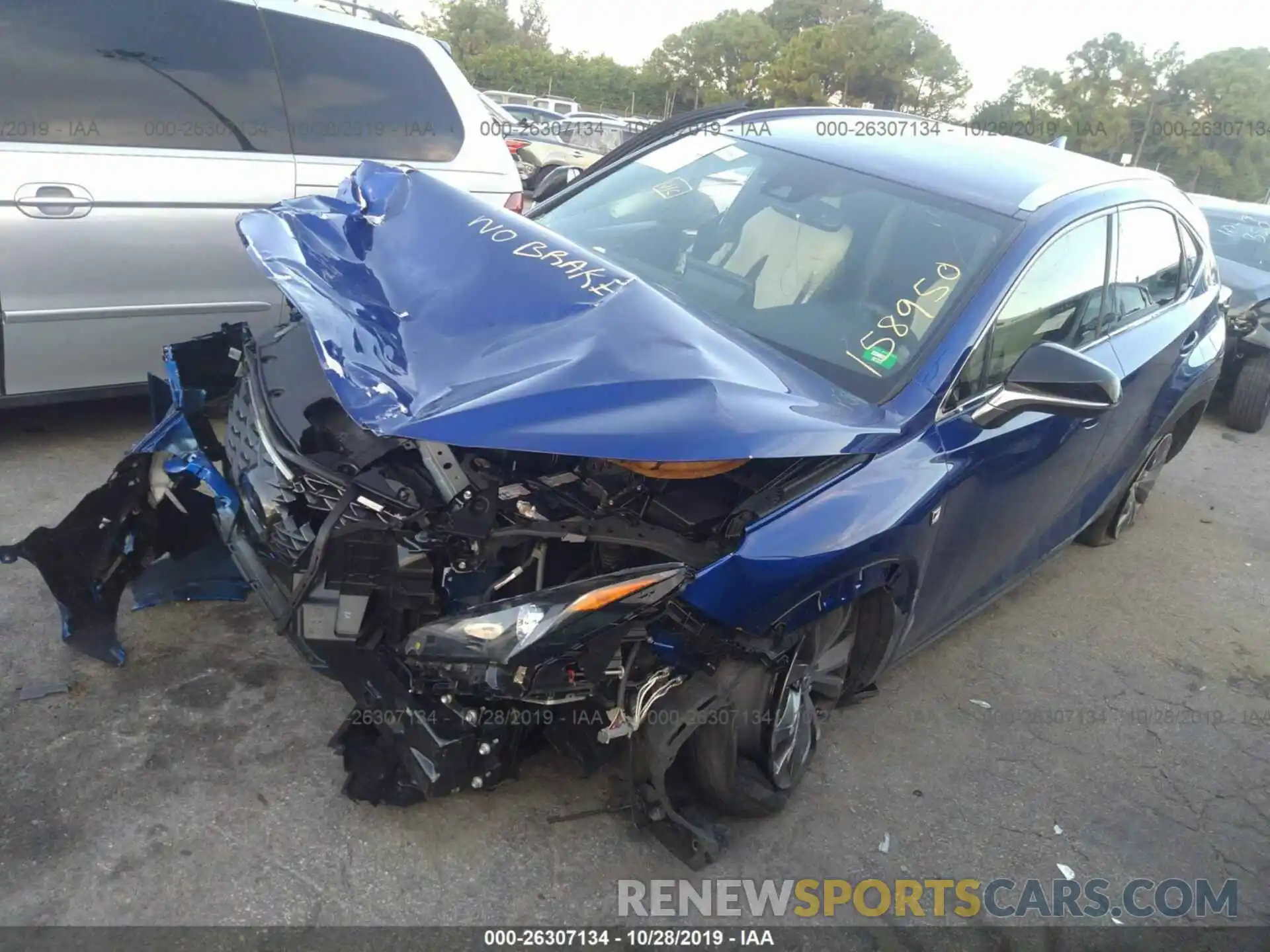 2 Photograph of a damaged car JTJJARBZ6L2158950 LEXUS NX 2020