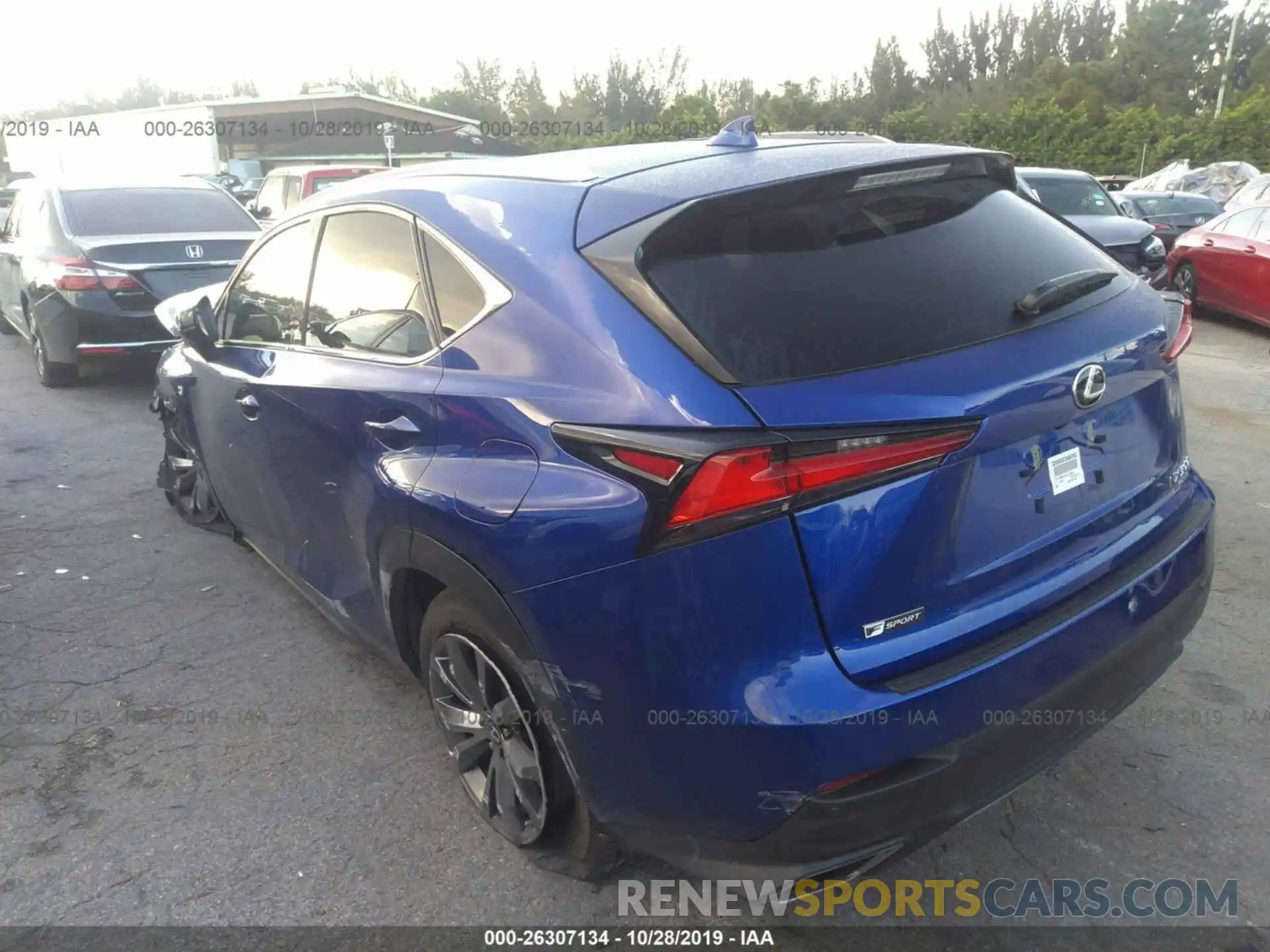 3 Фотография поврежденного автомобиля JTJJARBZ6L2158950 LEXUS NX 2020