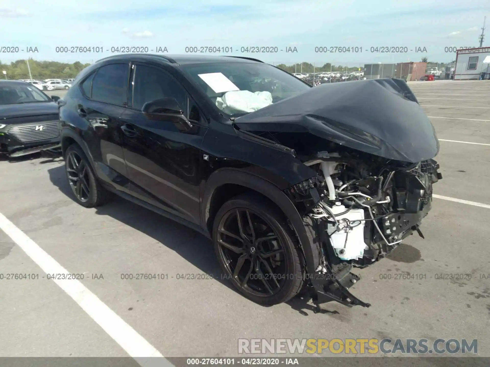 1 Photograph of a damaged car JTJJARBZ6L2160844 LEXUS NX 2020