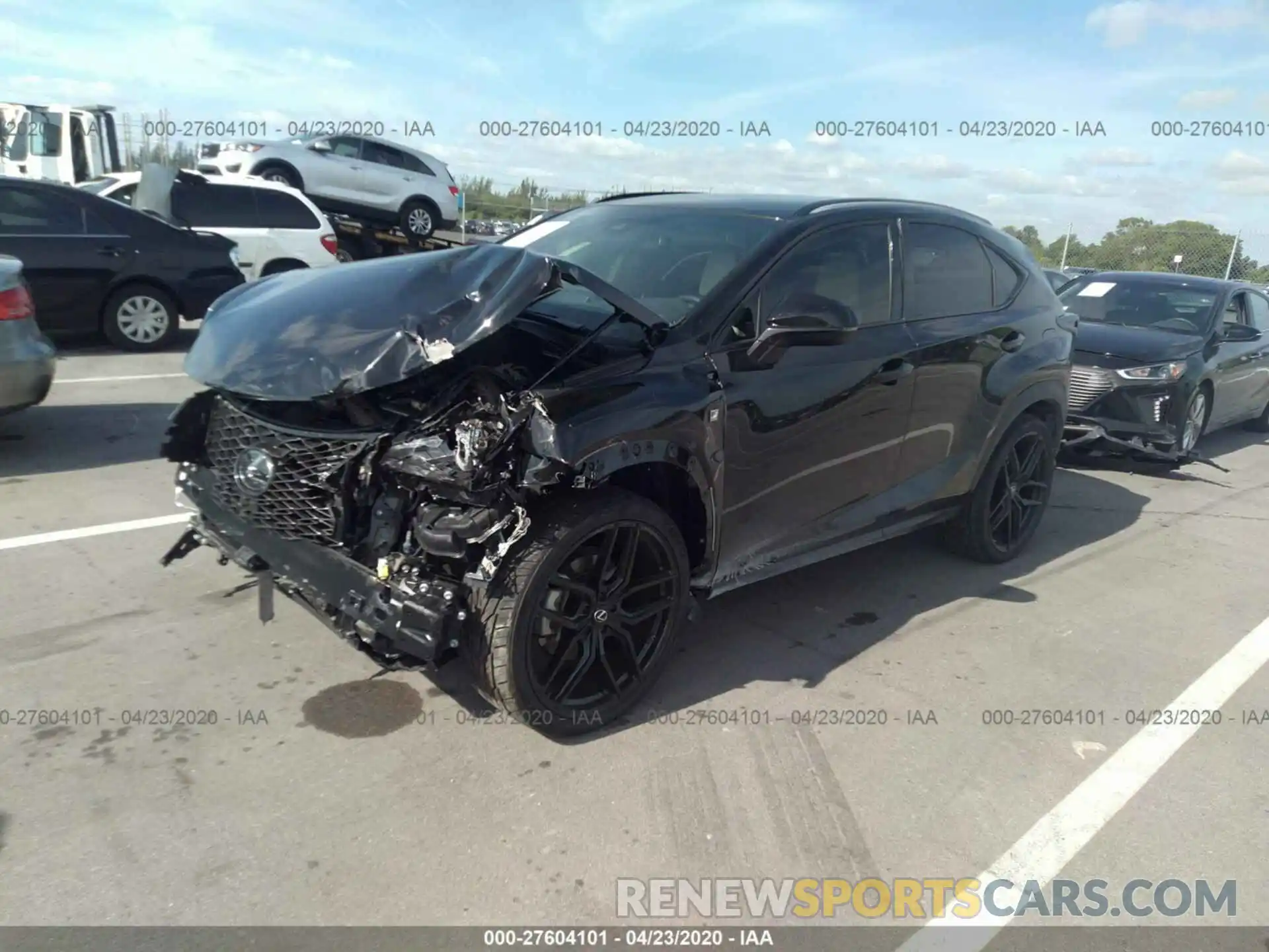 2 Photograph of a damaged car JTJJARBZ6L2160844 LEXUS NX 2020