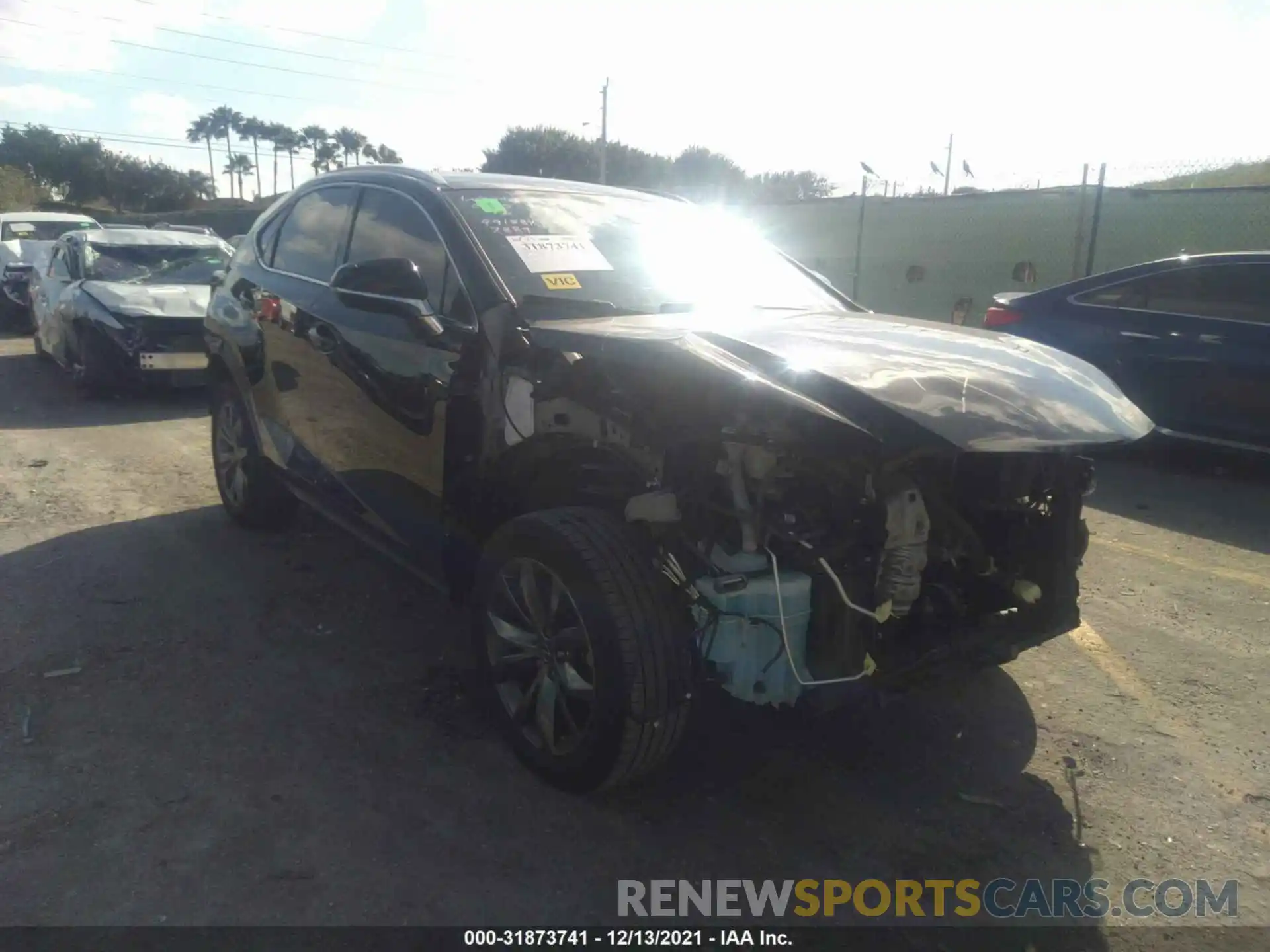 1 Photograph of a damaged car JTJJARBZ6L2169933 LEXUS NX 2020