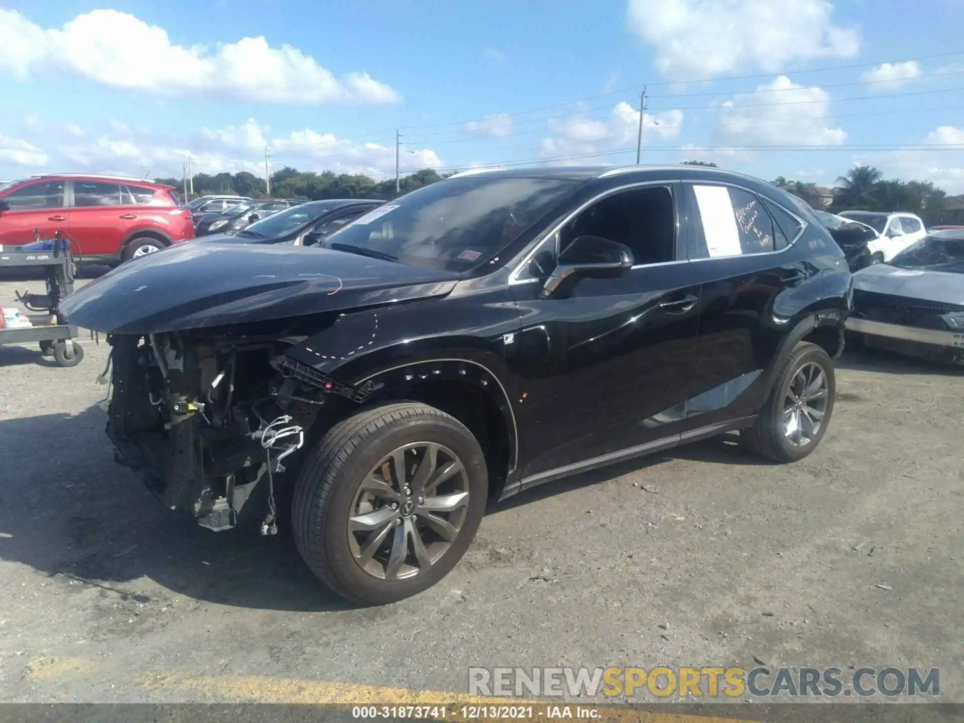 2 Фотография поврежденного автомобиля JTJJARBZ6L2169933 LEXUS NX 2020