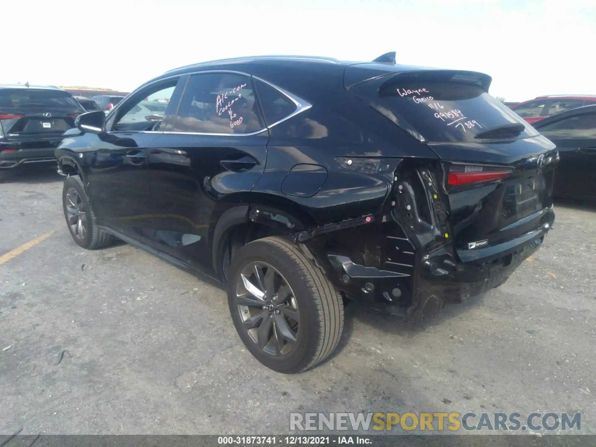 3 Photograph of a damaged car JTJJARBZ6L2169933 LEXUS NX 2020