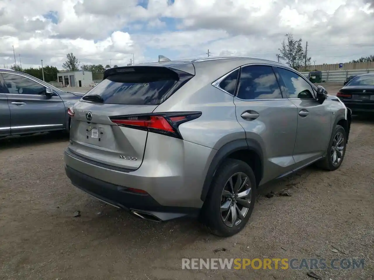 4 Фотография поврежденного автомобиля JTJJARBZ6L2171309 LEXUS NX 2020