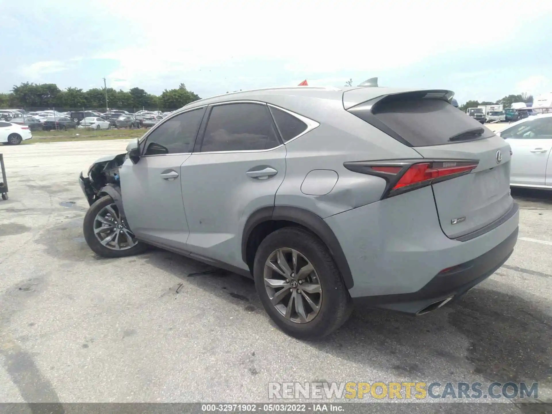 3 Фотография поврежденного автомобиля JTJJARBZ6L2176705 LEXUS NX 2020