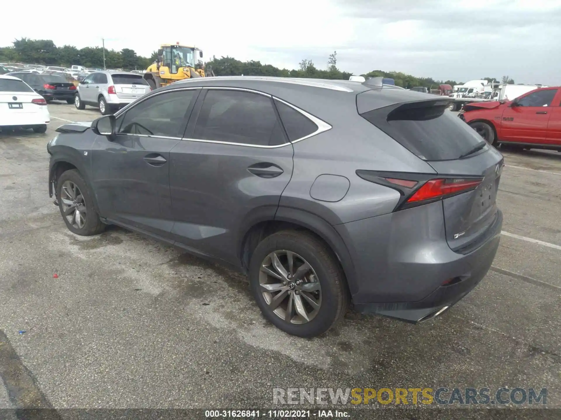 3 Фотография поврежденного автомобиля JTJJARBZ7L2175837 LEXUS NX 2020