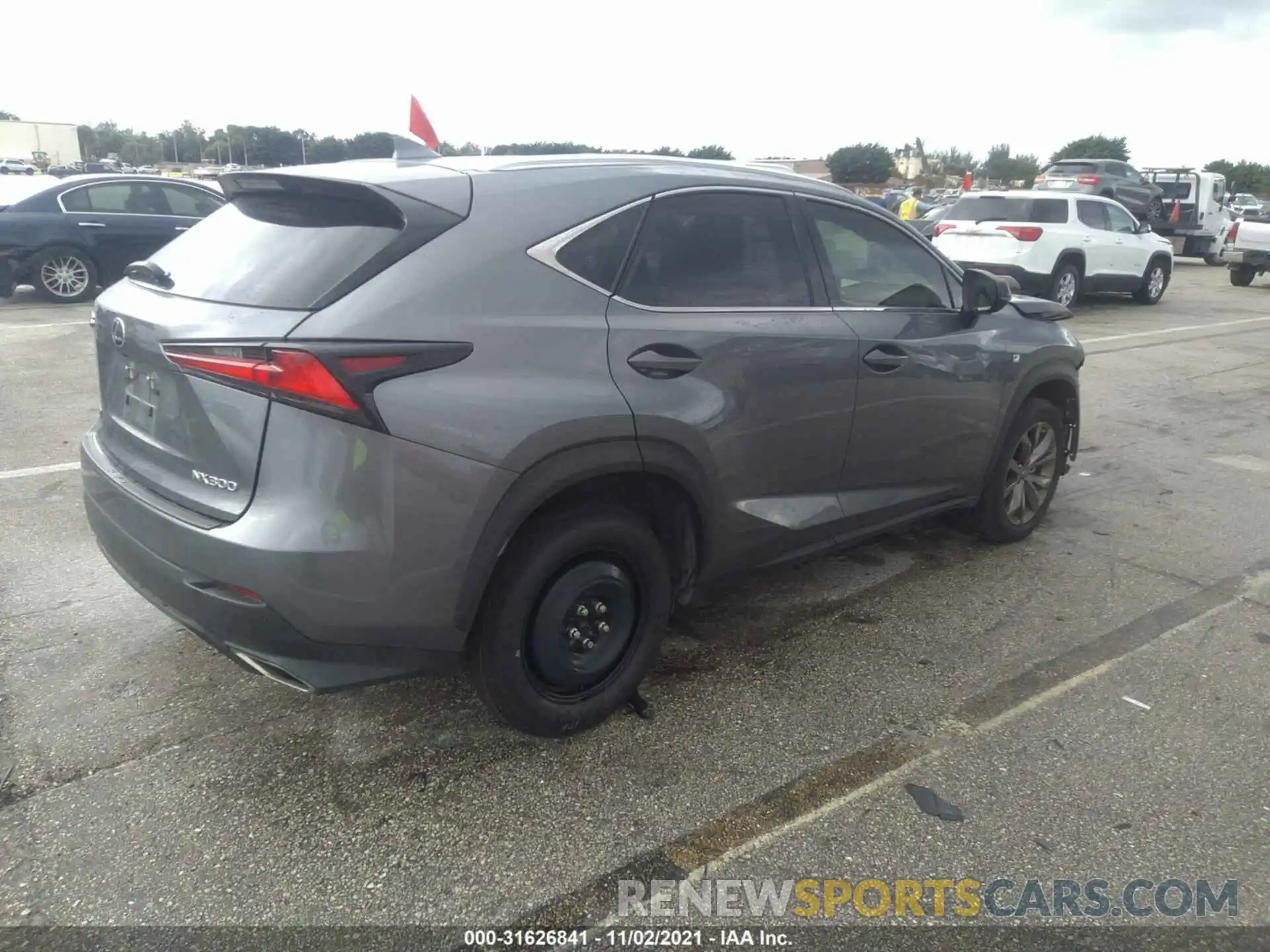 4 Фотография поврежденного автомобиля JTJJARBZ7L2175837 LEXUS NX 2020