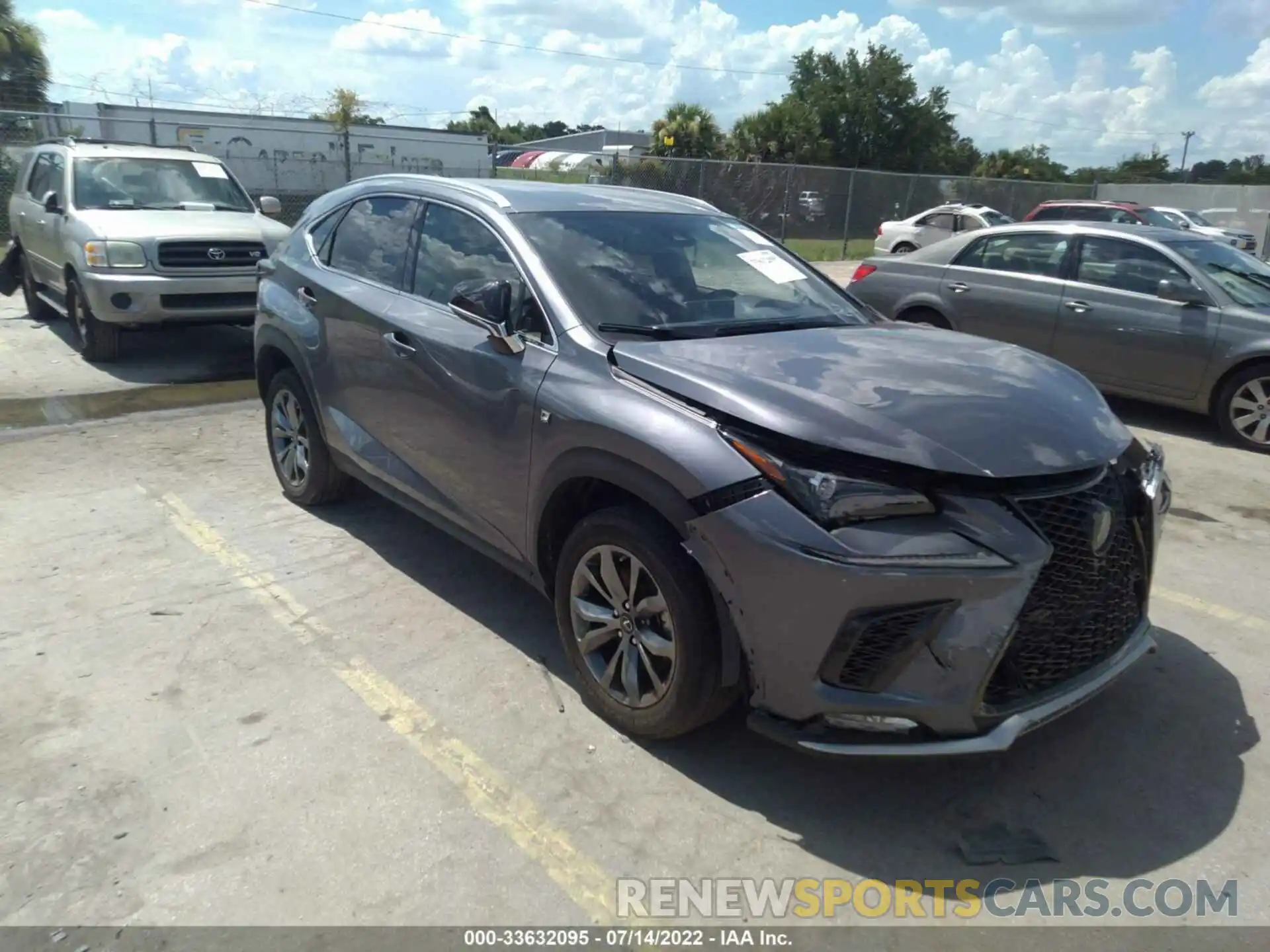 1 Photograph of a damaged car JTJJARBZ9L2174902 LEXUS NX 2020