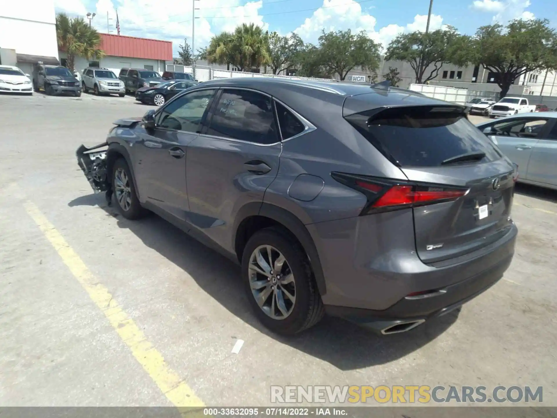 3 Фотография поврежденного автомобиля JTJJARBZ9L2174902 LEXUS NX 2020