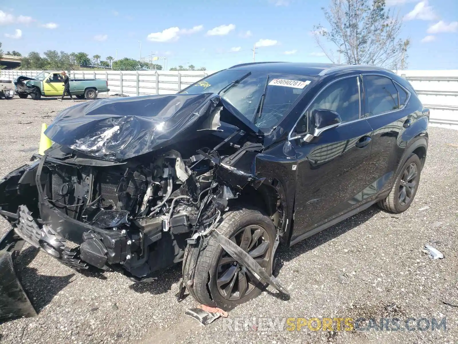 2 Фотография поврежденного автомобиля JTJJARBZ9L5009012 LEXUS NX 2020